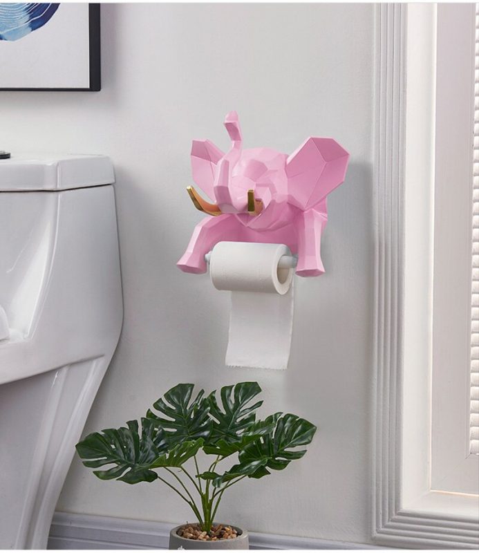 derouleur papier wc rose